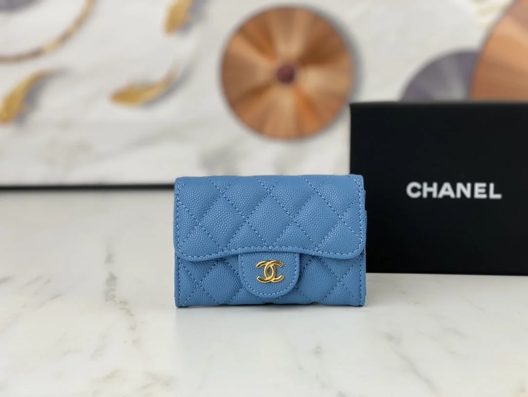 Chanel classic Card Bag & coin Wallet caviar cowhide AP0214 size:7.5 * 11.3 * 2.1 cm - LITELUX