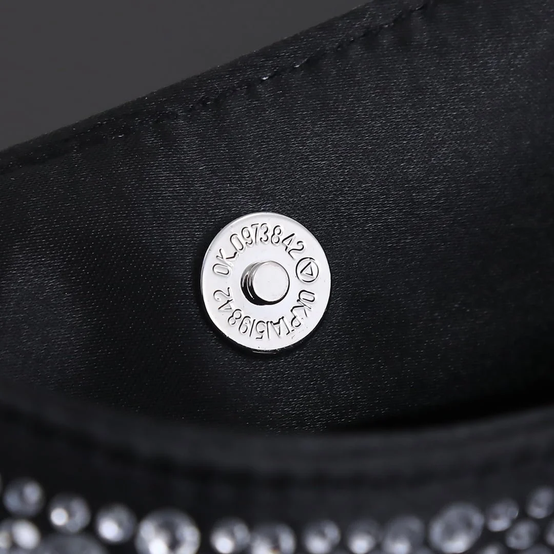 Prada Ss21 Hobo BlingBling 8801 black size: 22*18*5cm - LITELUX