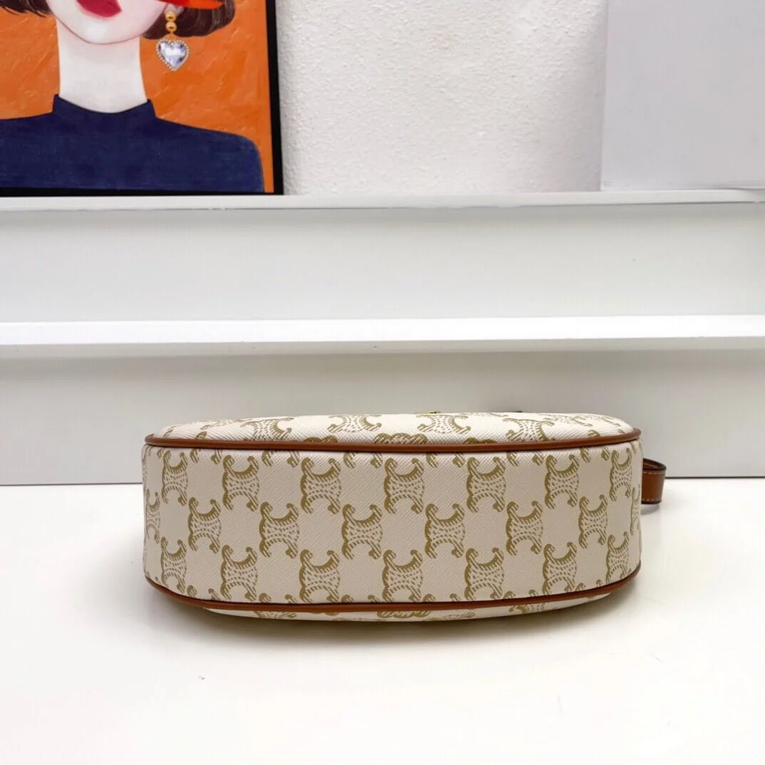 CELINE Arc de Triomphe Presbyopia pattern White Shoulder bag Underarm bag 3958 Size: 24*13cm - LITELUX