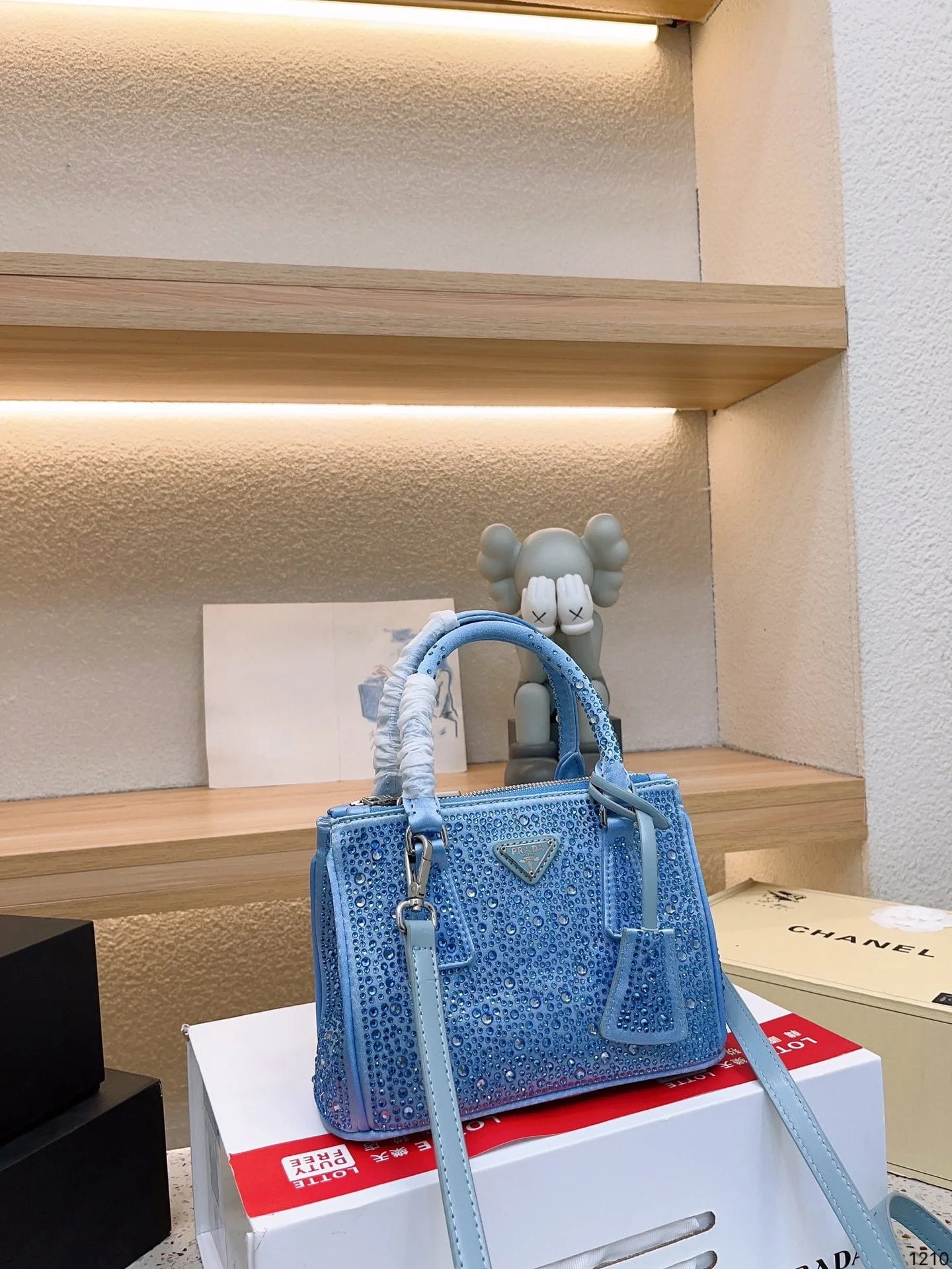 Prada Crystal BlingBling shoulder bag handbag size:  23*16cm - LITELUX