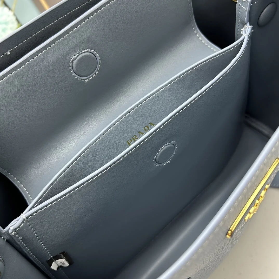 Prada Cross cut cowhide shoulder bag blue 2756# size: 34*26*16cm - LITELUX