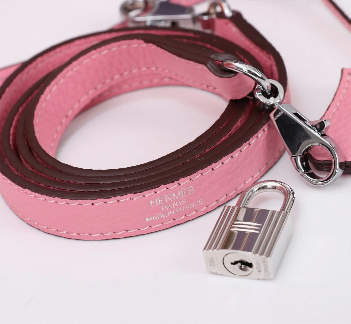 Hermès Kelly Togo Calf Sliver hardware Sakura Pink size: 25Cm/ 28Cm - LITELUX
