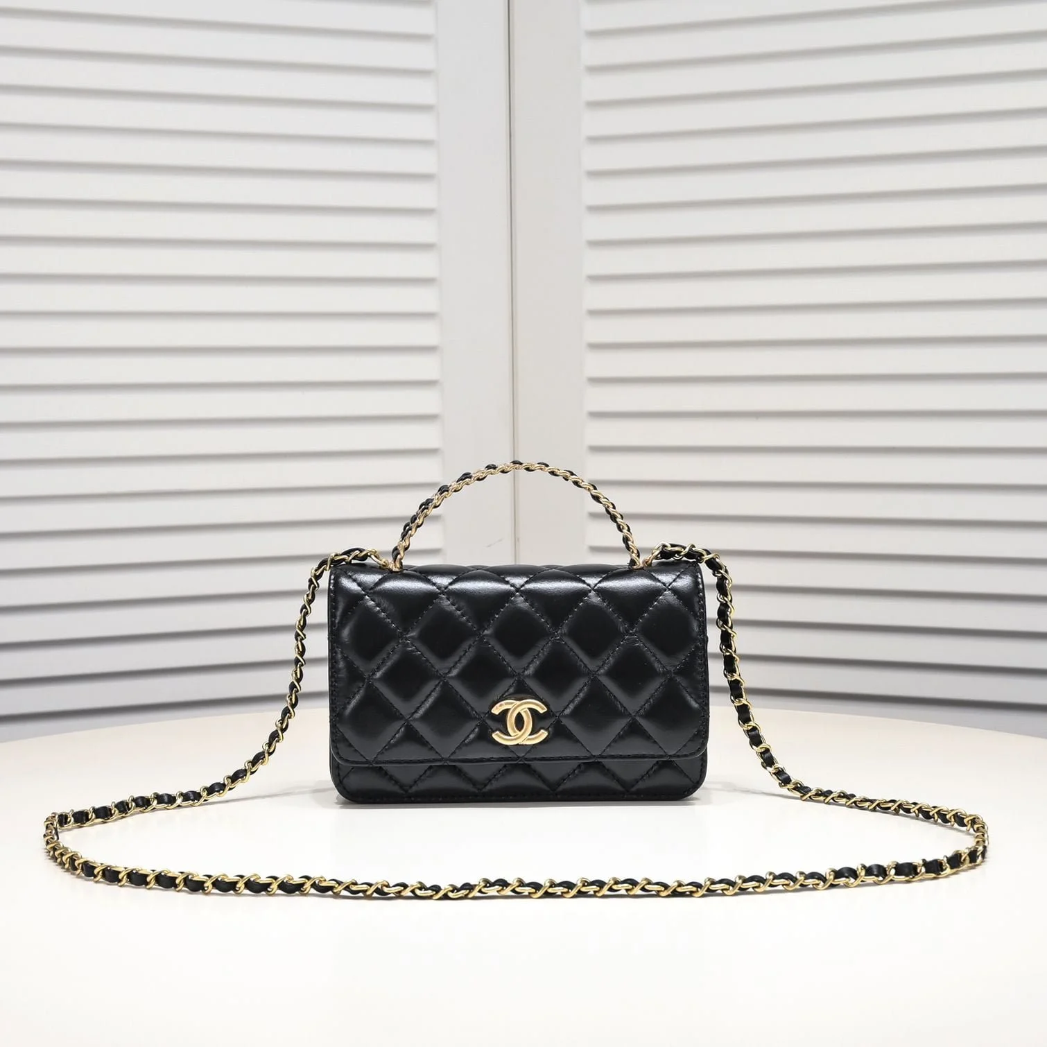 Chanel cowhide handle Rich crossbody shoulder bag 3107 size: 19.5*11.5*4cm - LITELUX