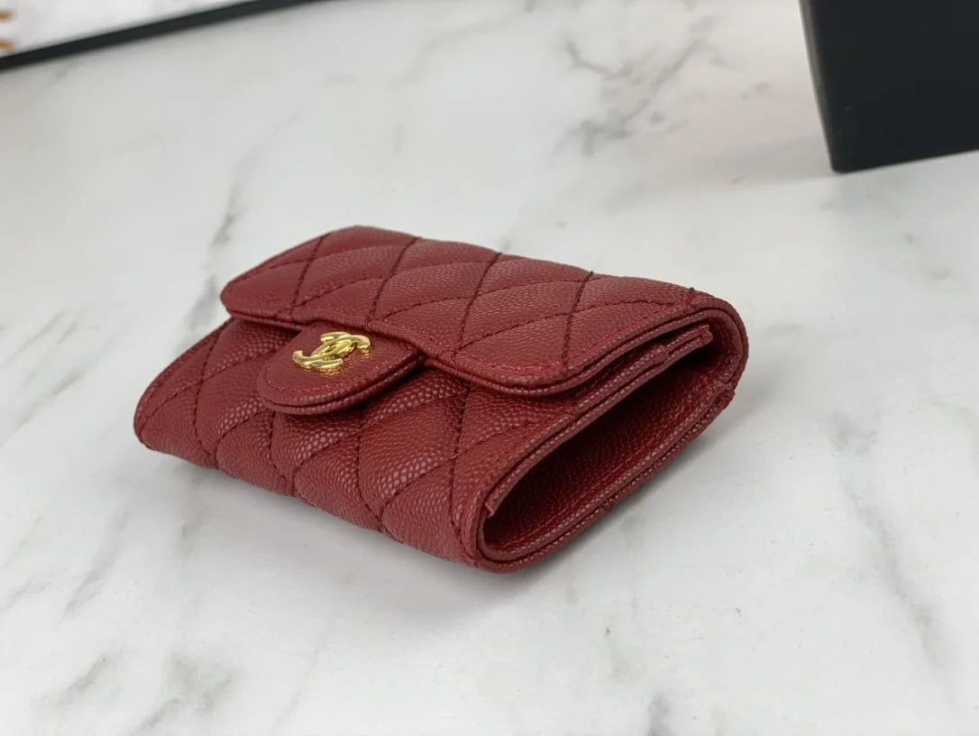 Chanel classic Card Bag & coin Wallet caviar cowhide AP0214 size:7.5 * 11.3 * 2.1 cm - LITELUX
