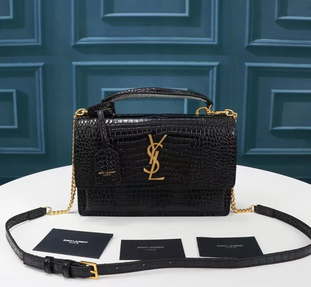 YSL Saint Laurent high-end leather Newmedium sunseto handbag crossbody bag [634723] - LITELUX