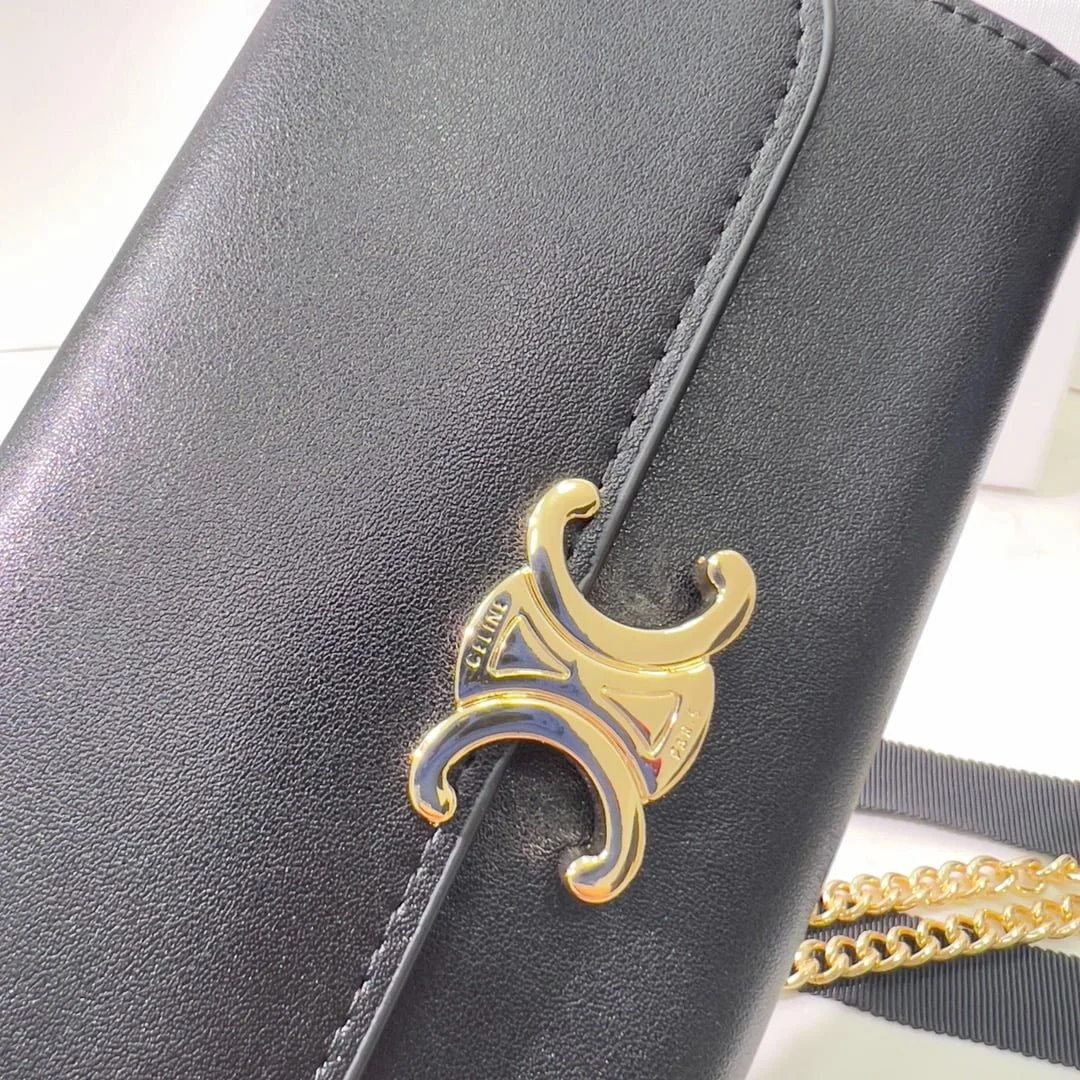 CELINE Chain bag Black 621663 Size:19*10.5*3.5cm - LITELUX