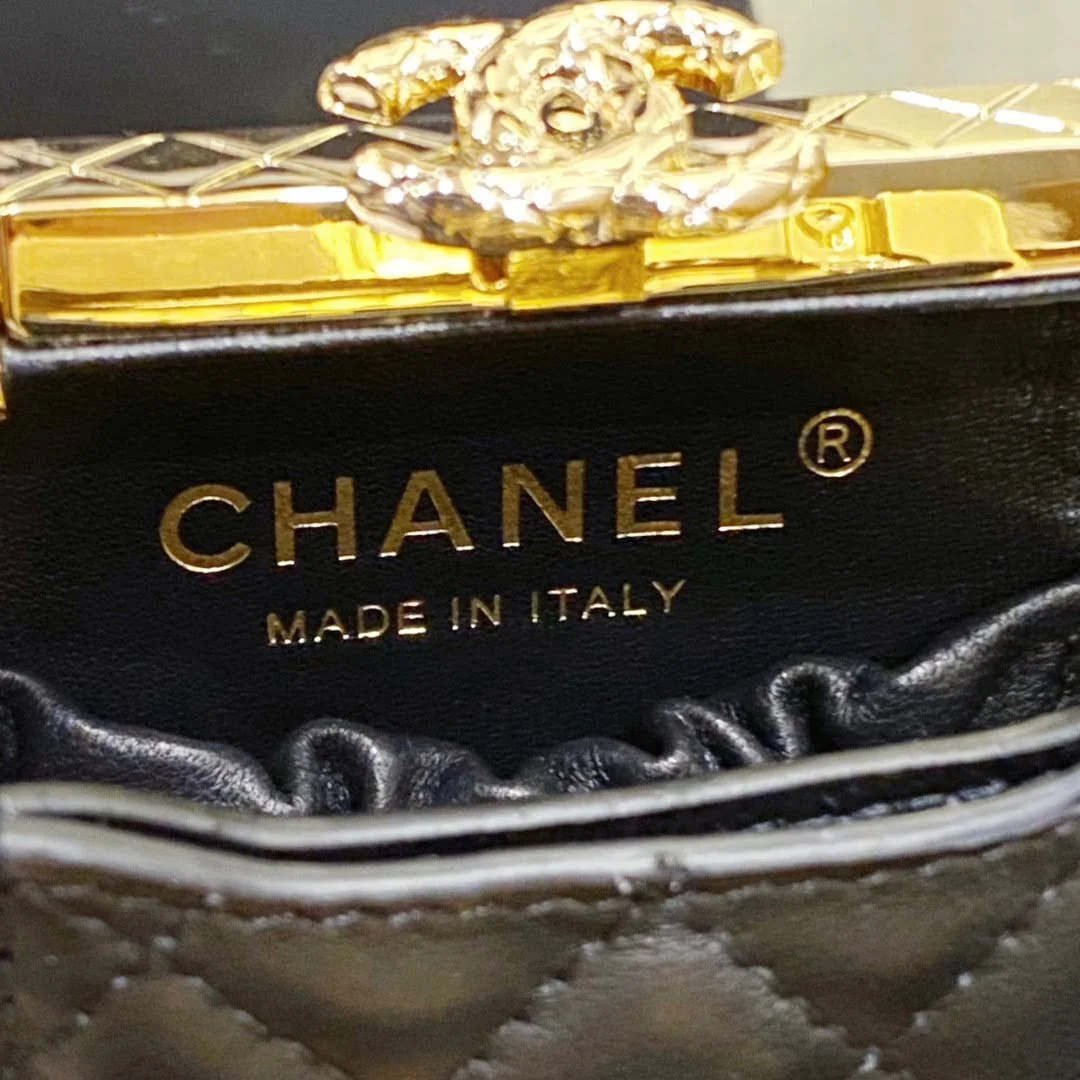 chanel22k dinner bag gold Pearl string size: 11*9*4.5cm - LITELUX