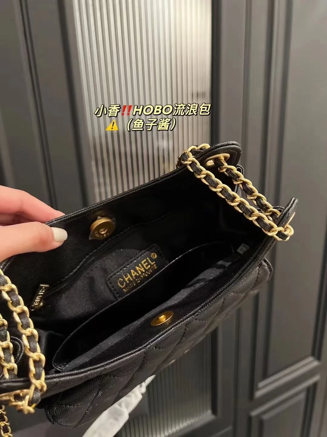 Chanel HOBO bag caviar 3690 size: 22*20cm - LITELUX