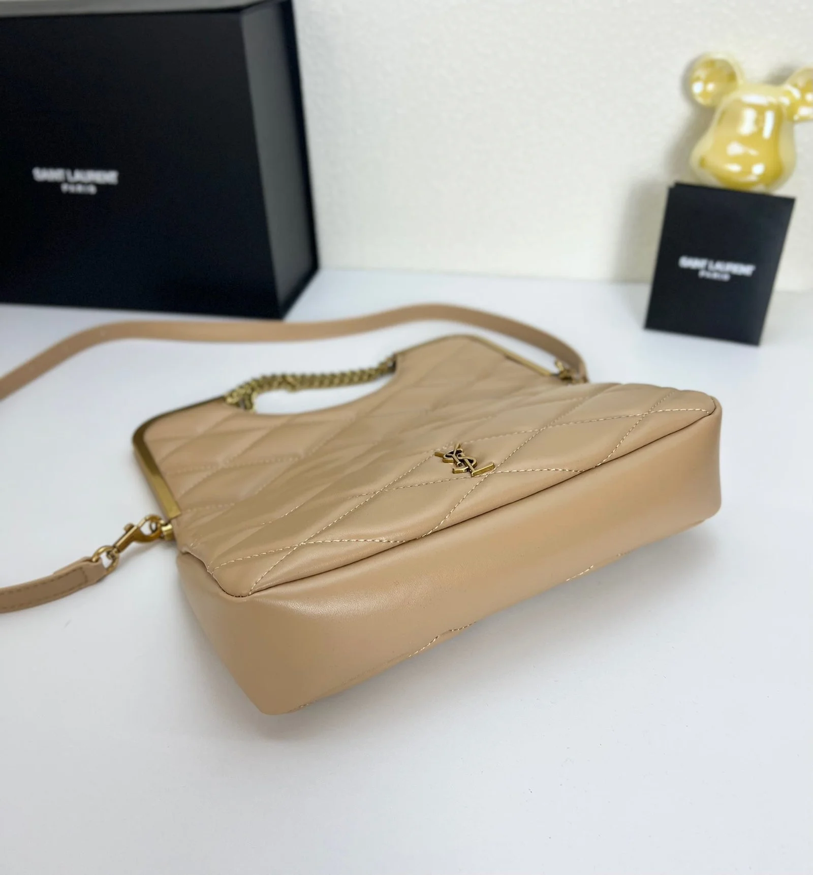 YSL23 New arrival Handbag Crossbody bag apricot 71314 size: 25*20cm - LITELUX