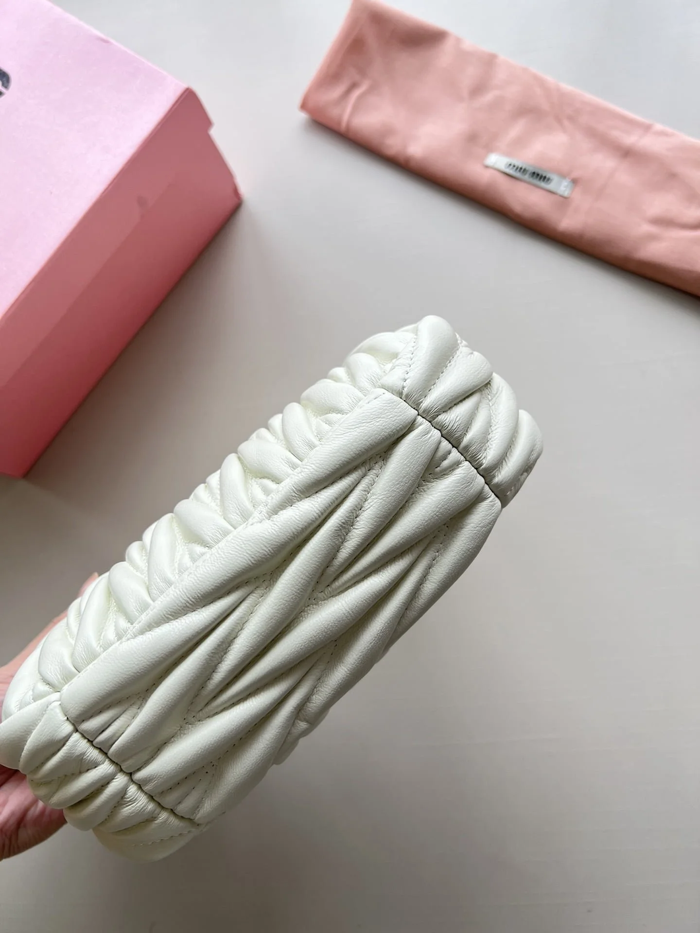 MiuMiu hobo wander sheepskin handbag size: 20*13*6cm - LITELUX