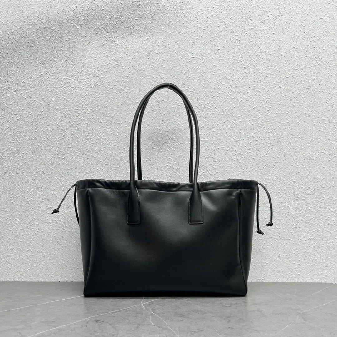 CELINE CABAS TRIOMPHE Draw the rope Tote Bag Shoulder bag Black Size: 44 * 28 * 18cm - LITELUX