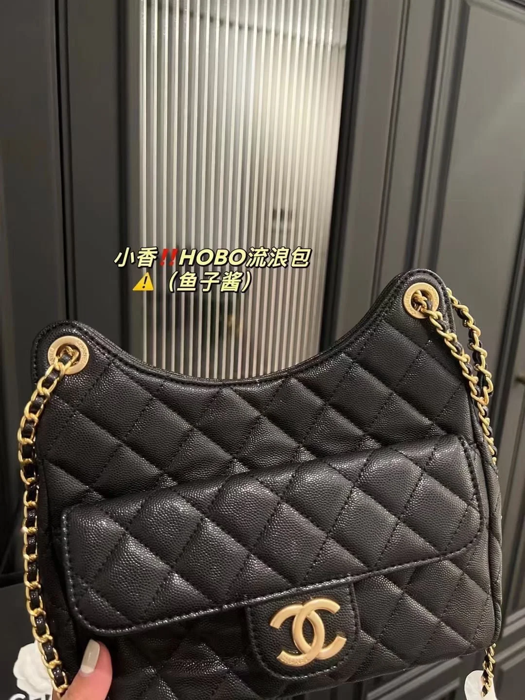 Chanel HOBO bag caviar 3690 size: 22*20cm - LITELUX