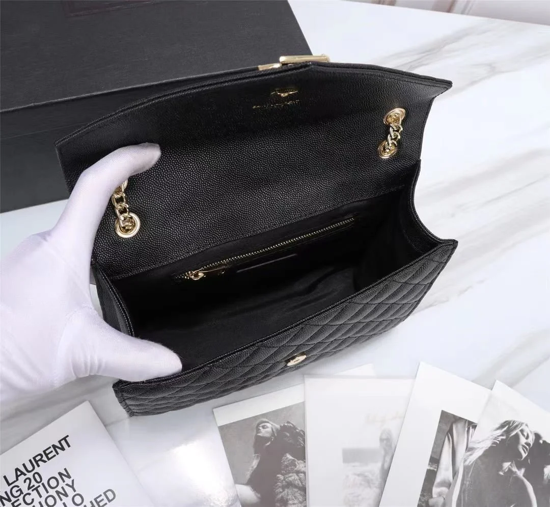 YSL Saint Laurent leather chain crossbody bag - LITELUX