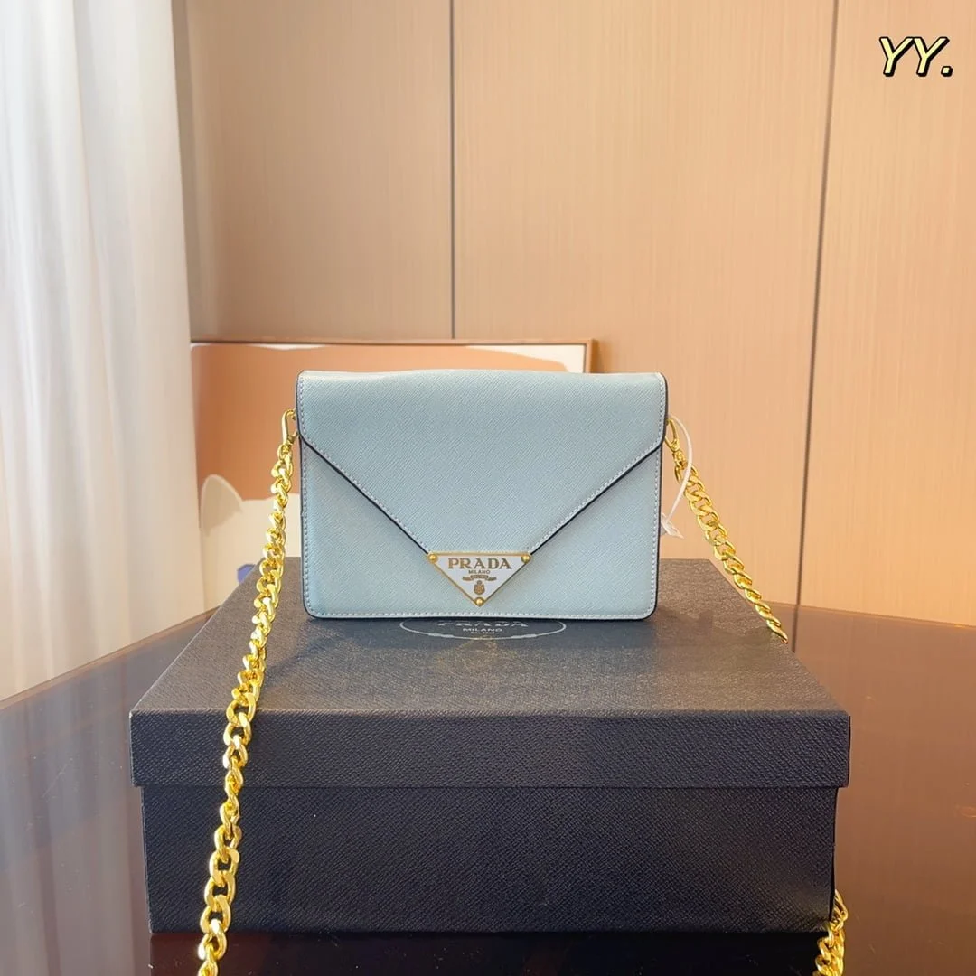 Prada Monochrome Chain bag 5 colors size: 21*4*14cm - LITELUX