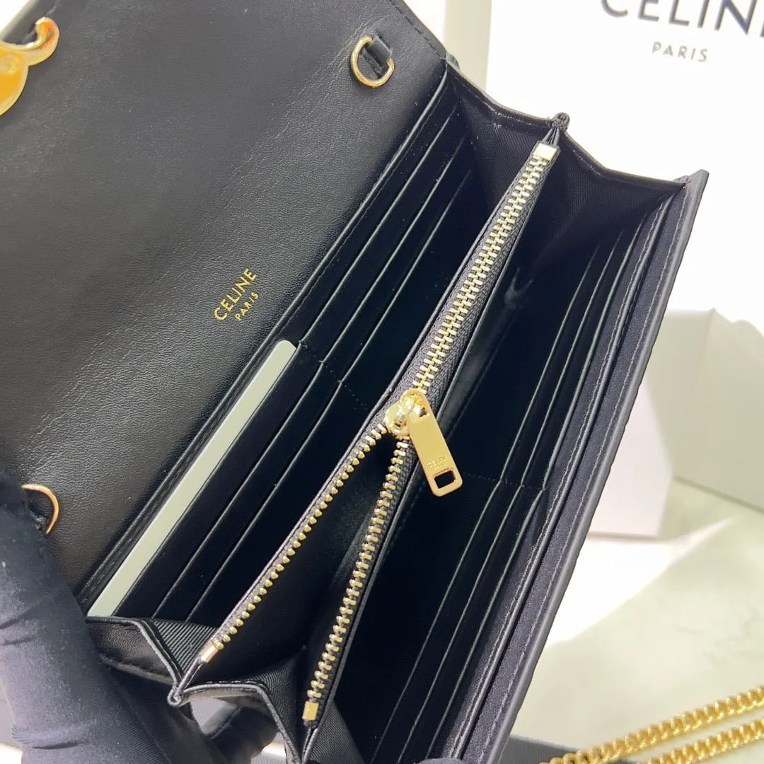 CELINE Crocodile pattern Chain bag 621663 Size:19*10.5*3.5cm - LITELUX