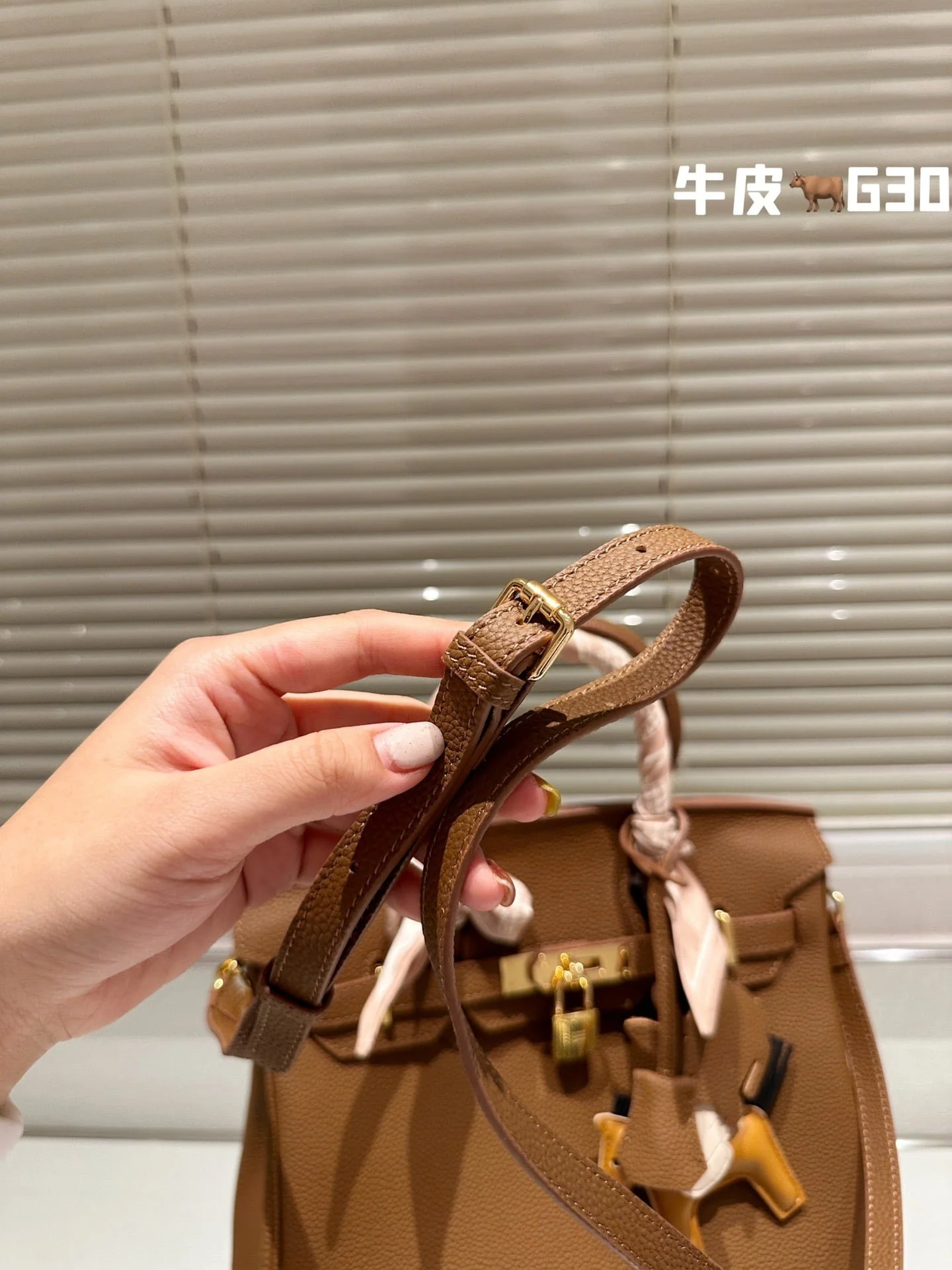 Hermès Birkin Togo Calf Gold Hardware chestnut size: 30Cm/ 25Cm - LITELUX