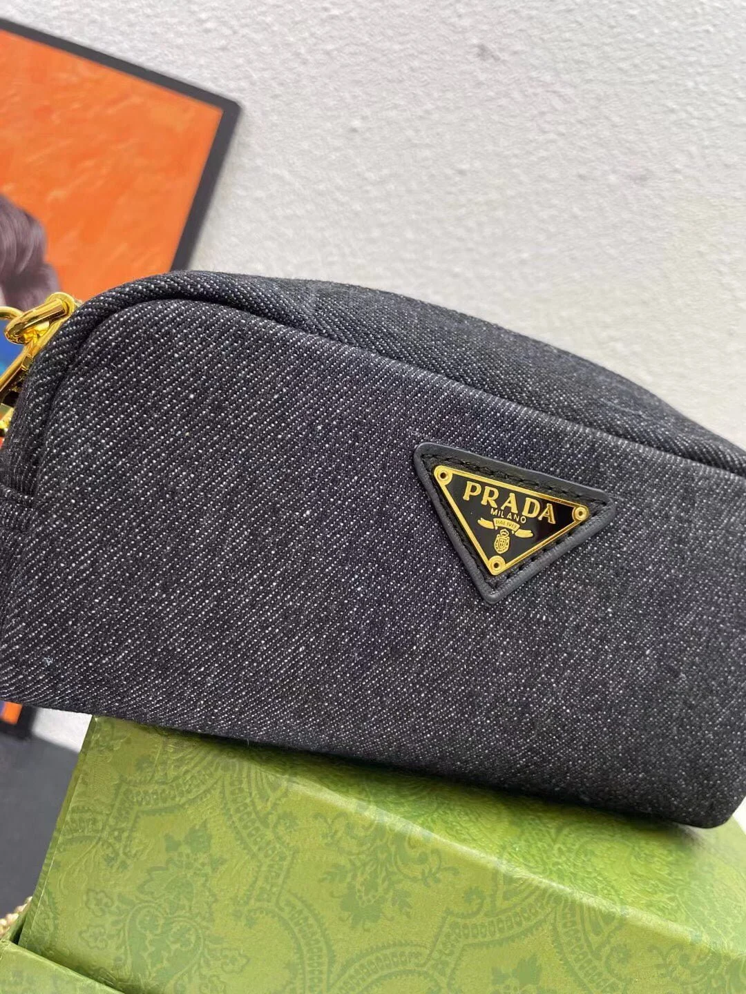 Prada denim vintage bag size:20*7*11cm - LITELUX