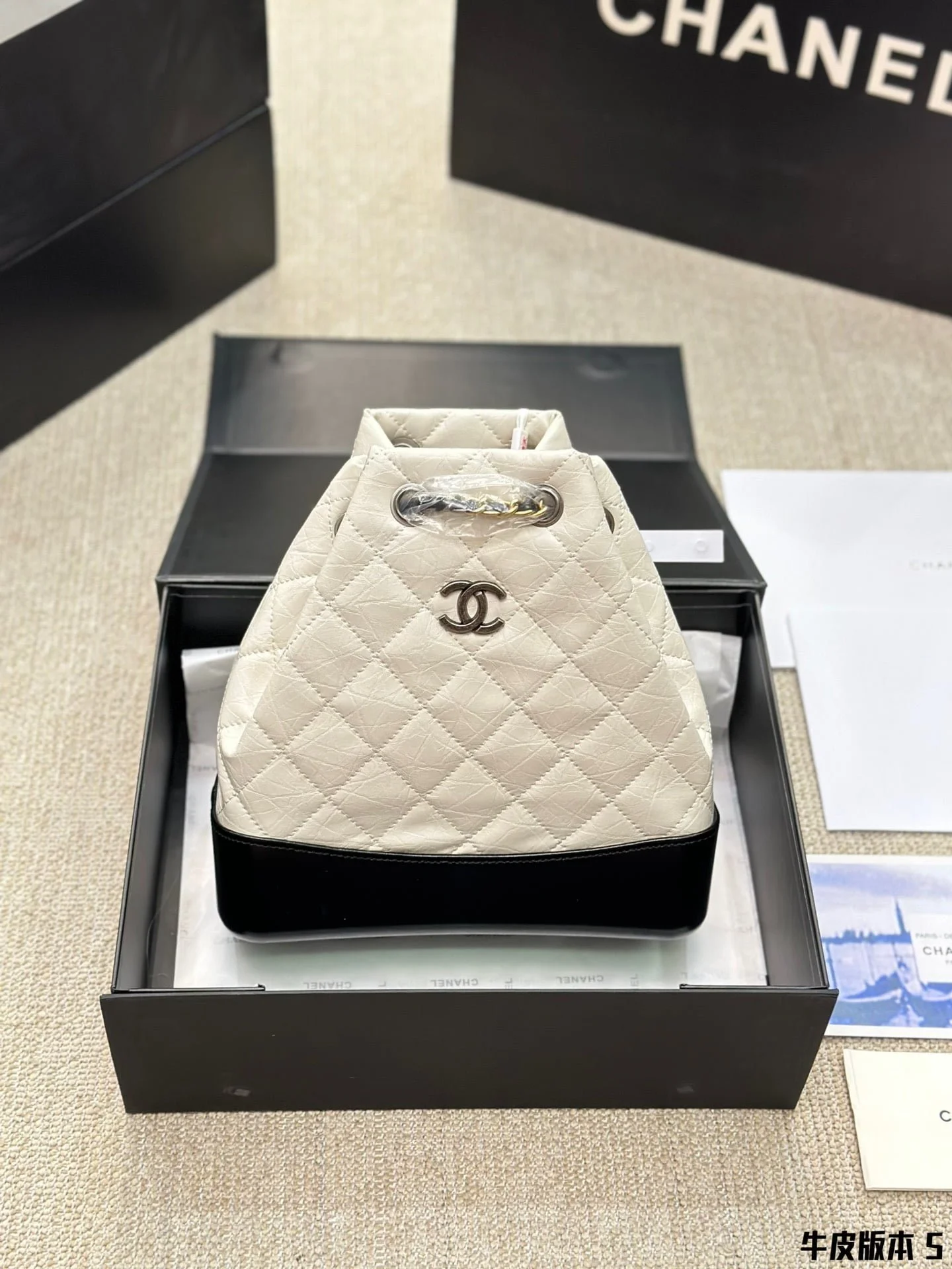 CHANEL Gabrielle Cowhide rgyle backpack 4 colors size: 23*23*10cm - LITELUX