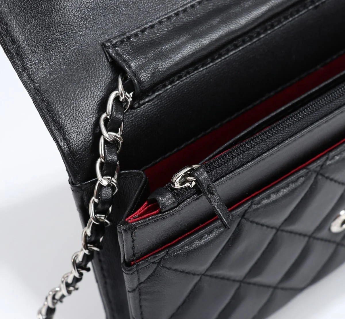 Chanel woc Classic Fortune Crossbody bag with sliver hardware Size: W19*H12*D4cm - LITELUX