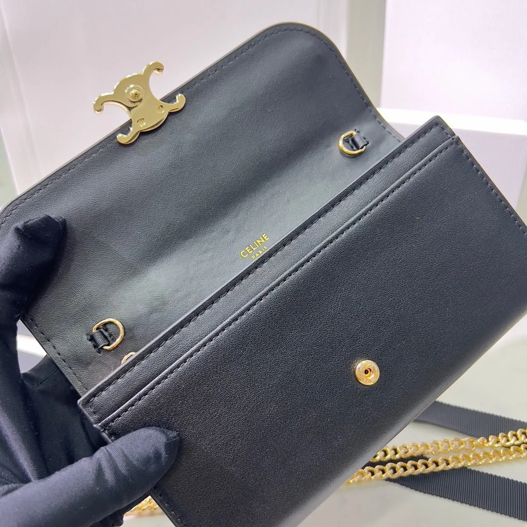 CELINE Chain bag Black 621663 Size:19*10.5*3.5cm - LITELUX