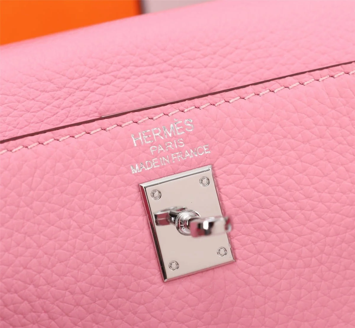 Hermès Kelly Togo Calf Sliver hardware Sakura Pink size: 25Cm/ 28Cm - LITELUX