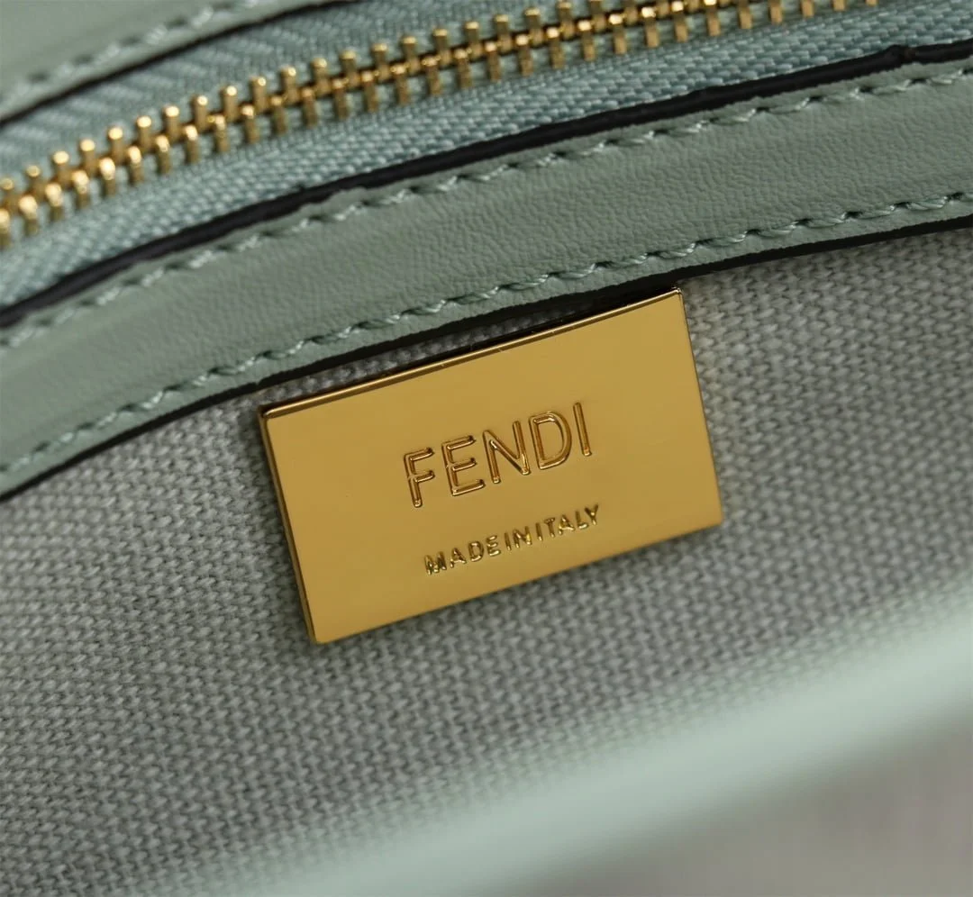 FENDI Baguette F embroidery Light Green shoulderbag F2029 Size: 26*5*15CM - LITELUX