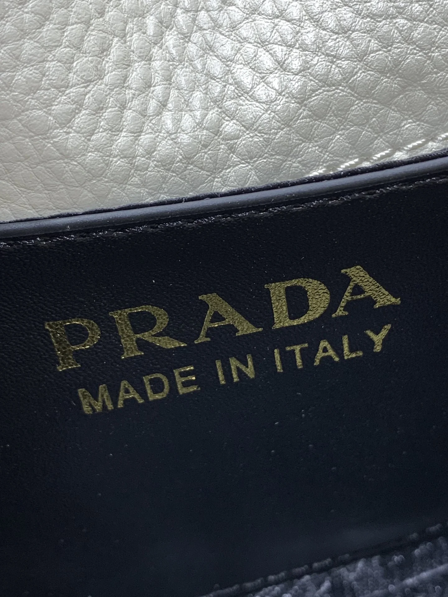 Prada renovate shoulder bag cream white 55139 Size:24*15*10.5cm - LITELUX