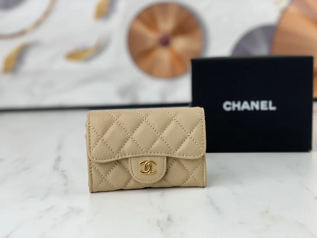 Chanel classic Card Bag & coin Wallet caviar cowhide AP0214 size:7.5 * 11.3 * 2.1 cm - LITELUX