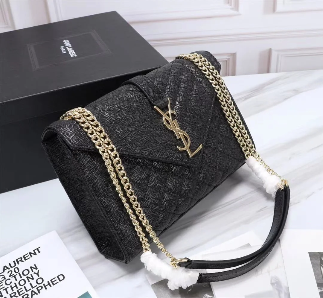 YSL Saint Laurent leather chain crossbody bag - LITELUX