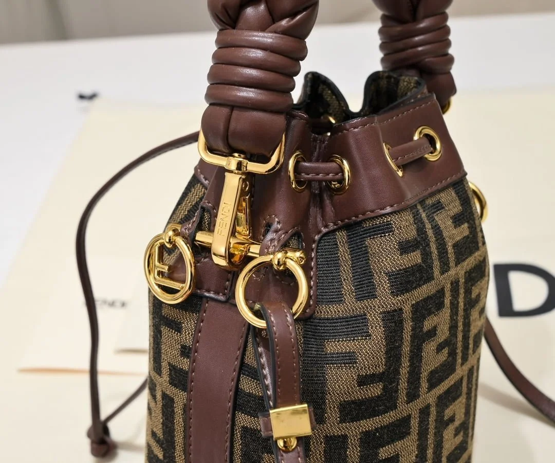 FENDI mini bucket bag 0189 Brown - LITELUX