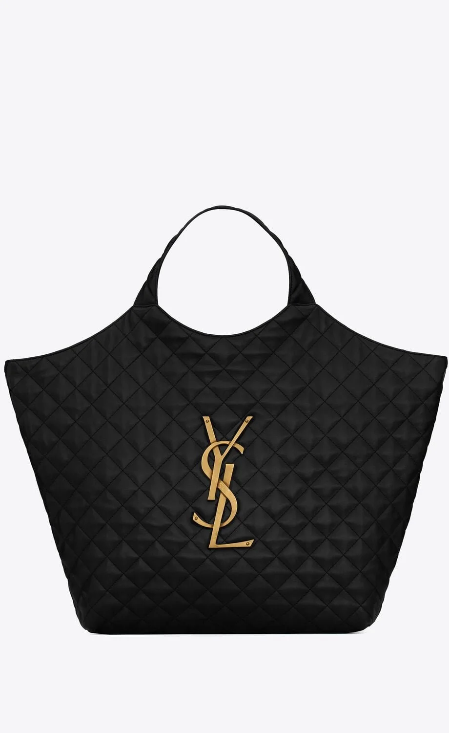 YSL / ICARE MAXI SHOPPING BAG IN QUILTED LAMBSKIN 698651AAANG1000 - LITELUX