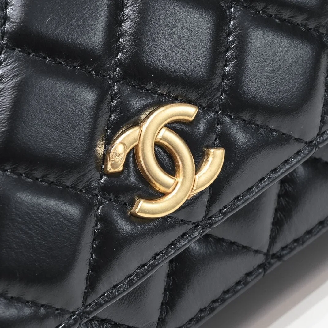 Chanel cowhide handle Rich crossbody shoulder bag 3107 size: 19.5*11.5*4cm - LITELUX