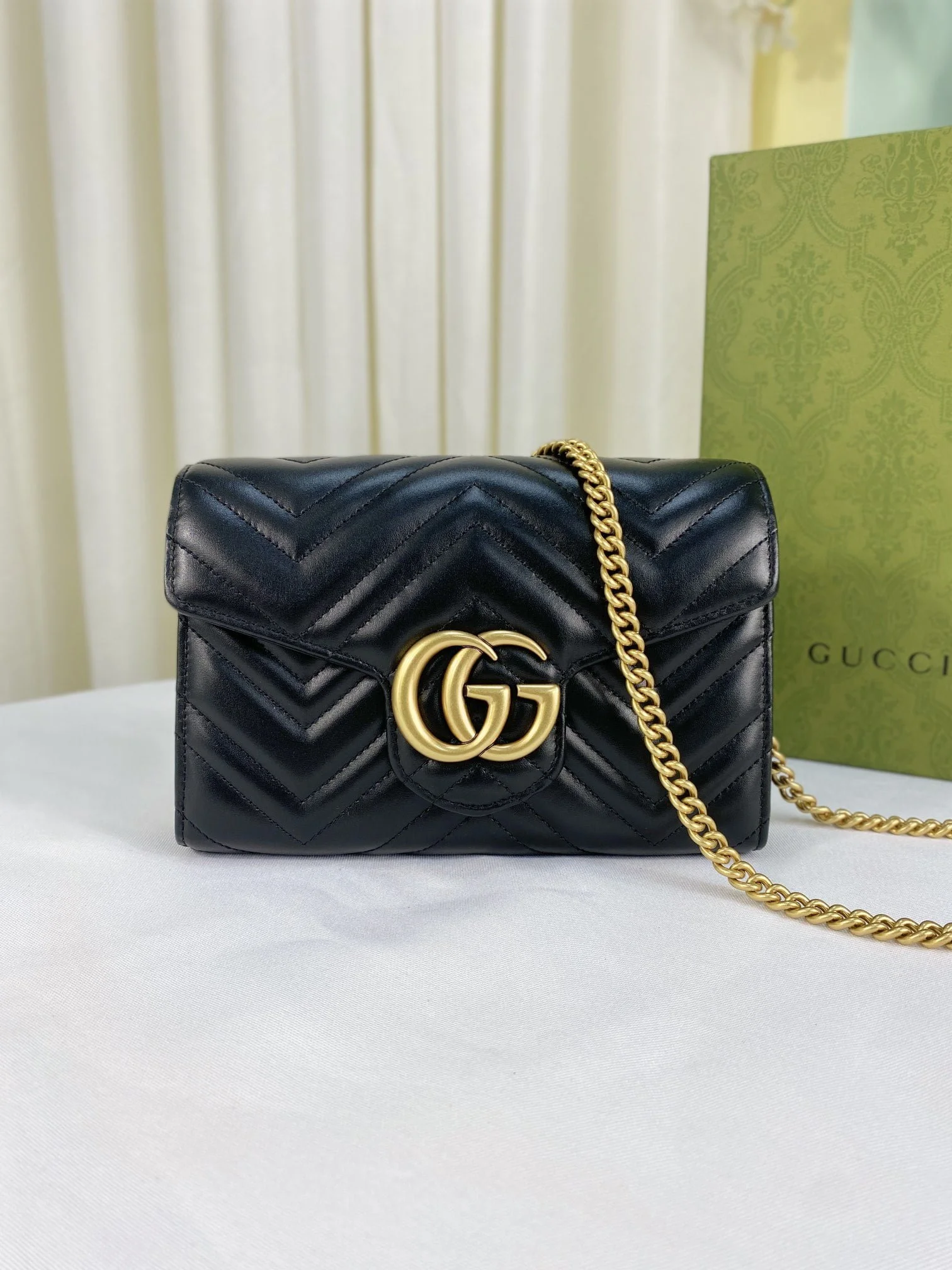 GUCCI / GG marmont 474575 Mini chain bag size: 20* 13* 6cm - LITELUX