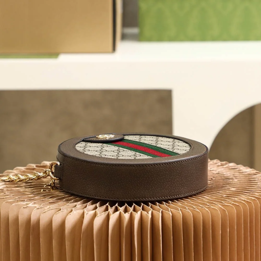 GUCCI / GG OPHIDIA GG Round bag size: 18*18*4.5cm - LITELUX