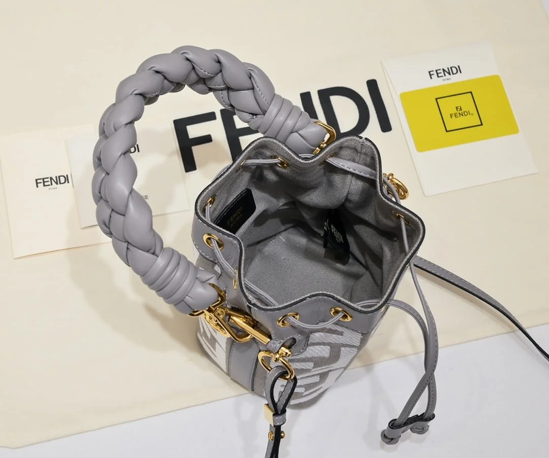FENDI mini bucket bag 0189 Grey - LITELUX