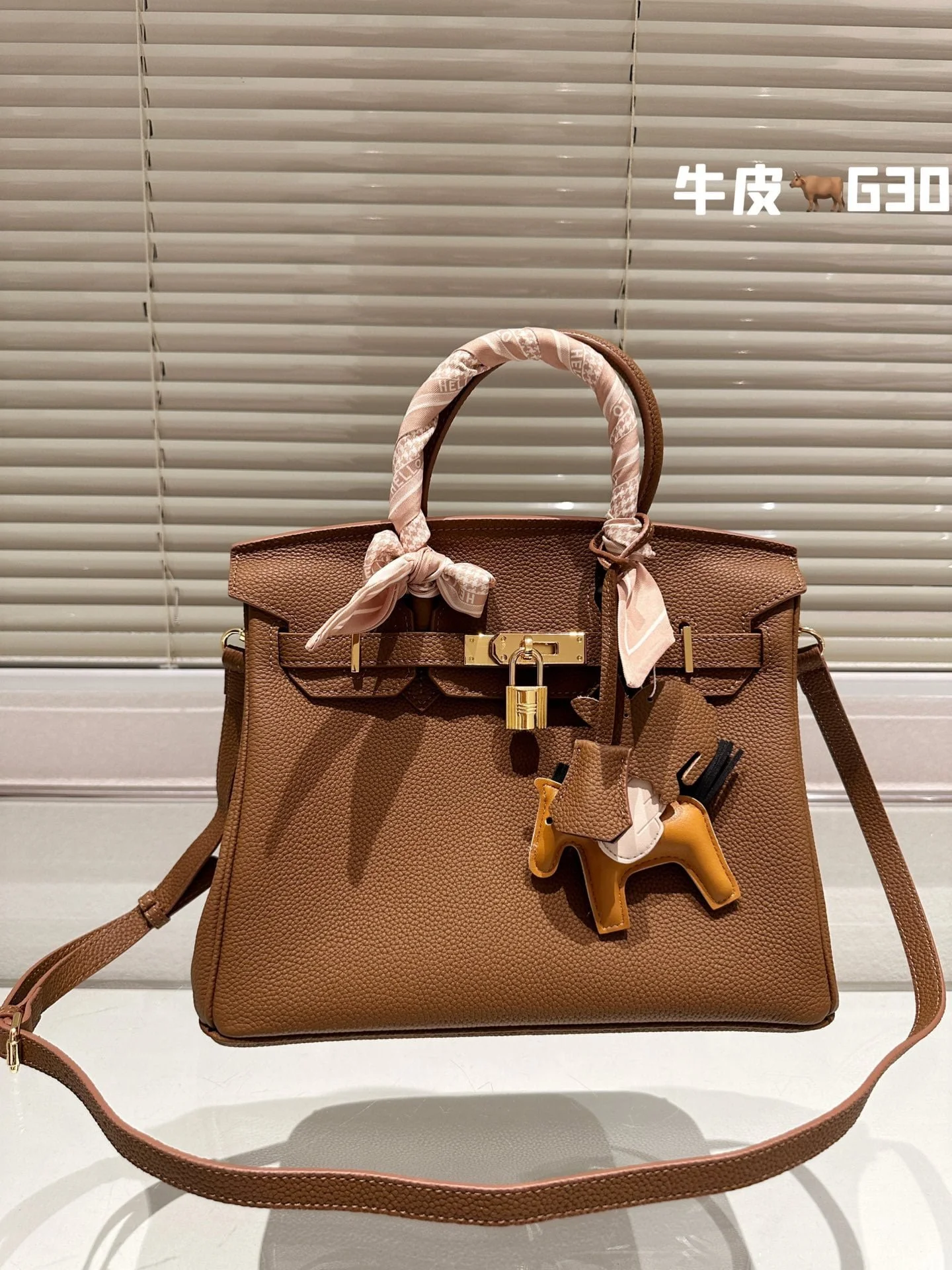 Hermès Birkin Togo Calf Gold Hardware chestnut size: 30Cm/ 25Cm - LITELUX