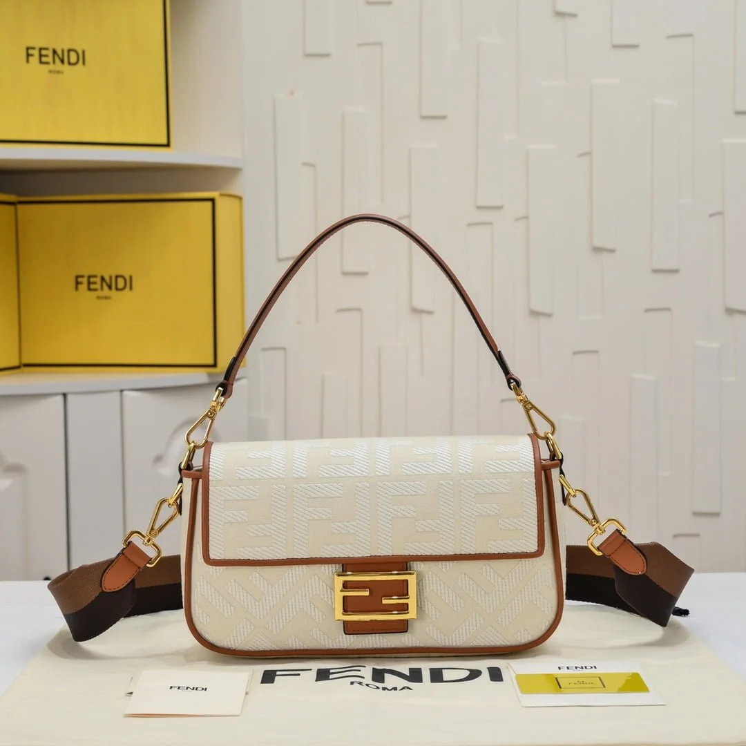 FENDI baguette bag F embroidery F2029 Size:26*5*15CM - LITELUX