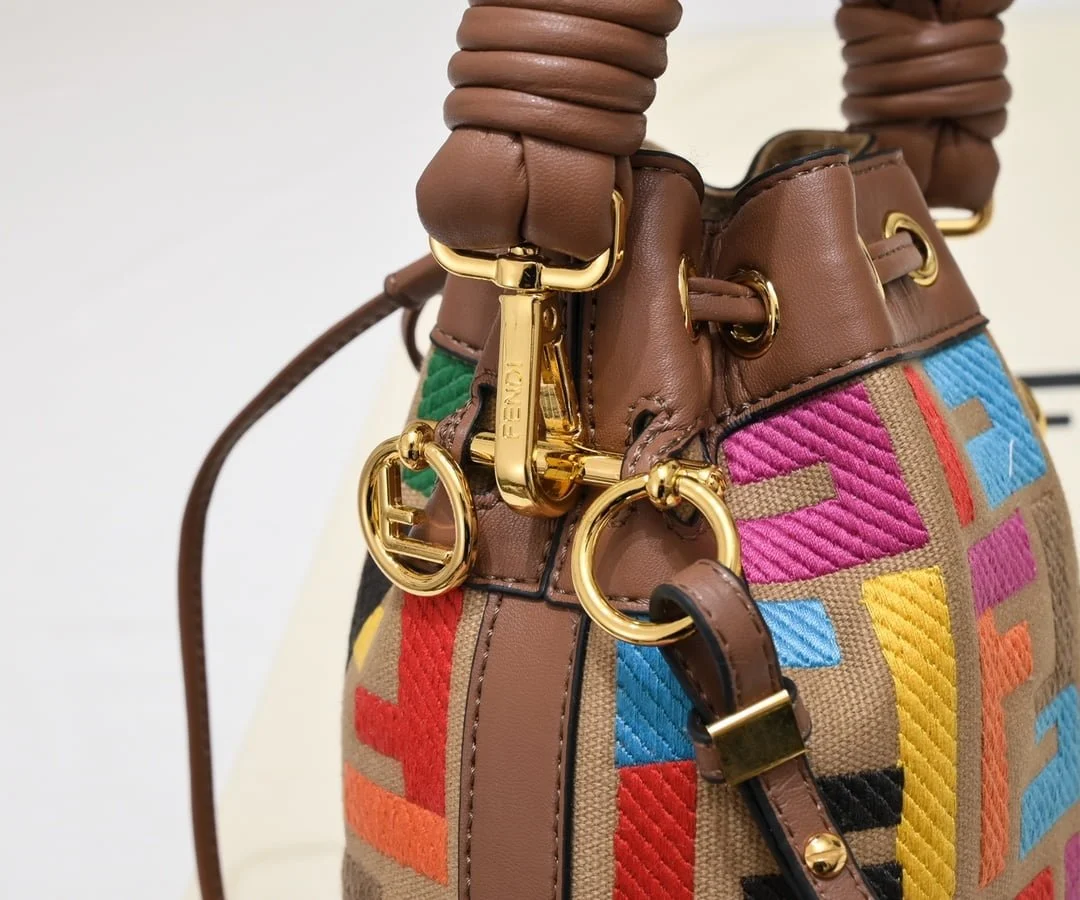 FENDI mini bucket bag 0189 rainbow - LITELUX