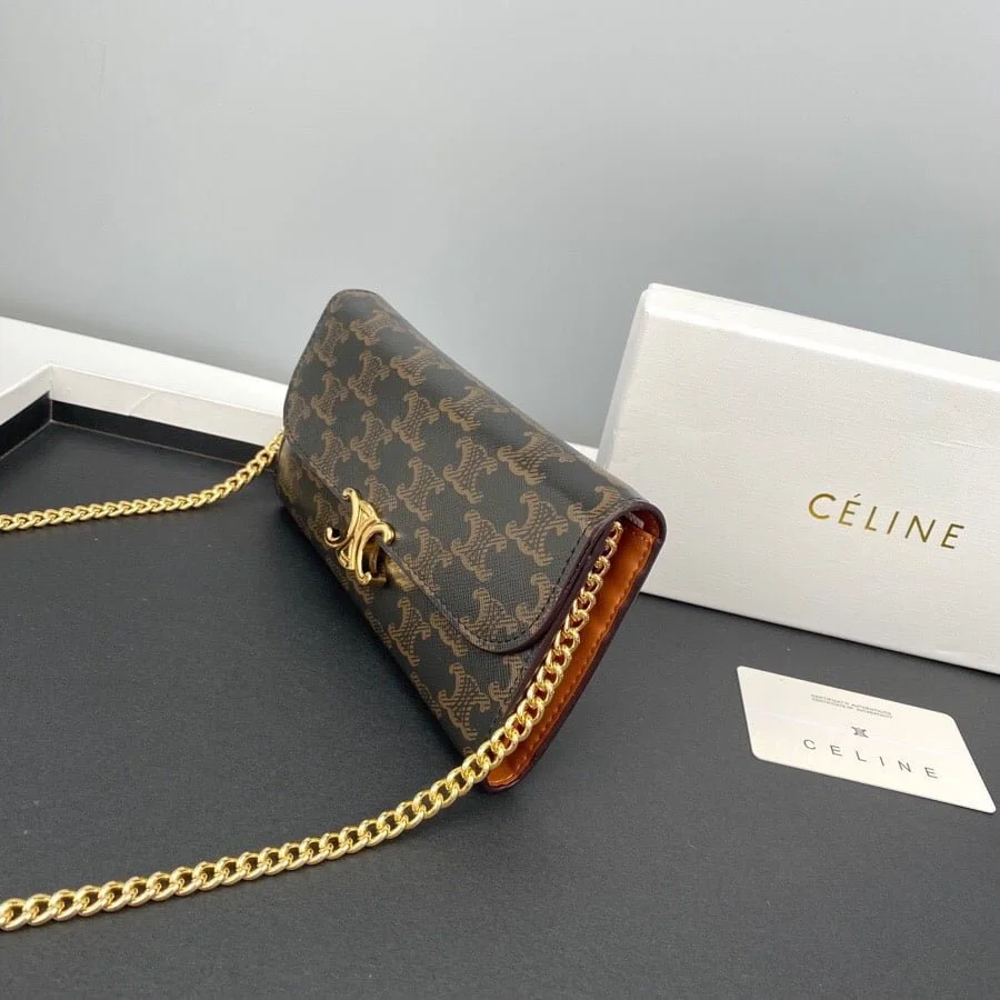 CELINE Presbyopia pattern black Chain bag 621663 Size:19*10.5*3.5cm - LITELUX