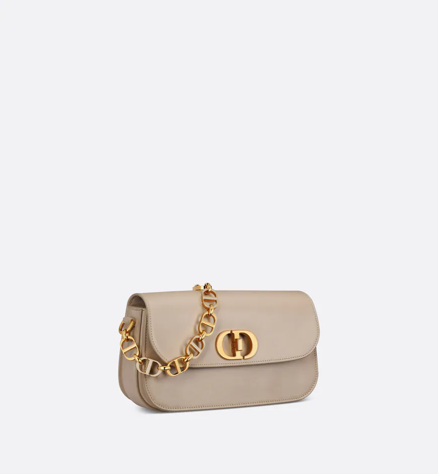 DIOR / SMALL 30 MONTAIGNE AVENUE BAG Powder Beige Box Calfskin  M9261UMOA_M51U - LITELUX