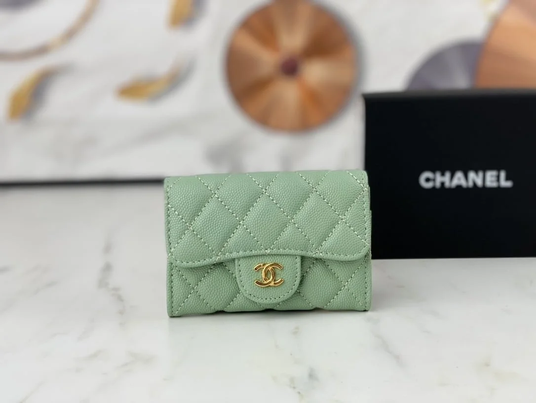 Chanel classic Card Bag & coin Wallet caviar cowhide AP0214 size:7.5 * 11.3 * 2.1 cm - LITELUX
