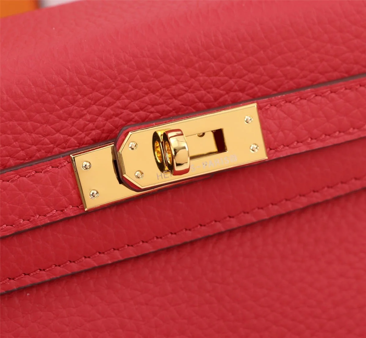 Hermès Kelly Togo Calf Gold hardware Red size: 25Cm/ 28Cm - LITELUX