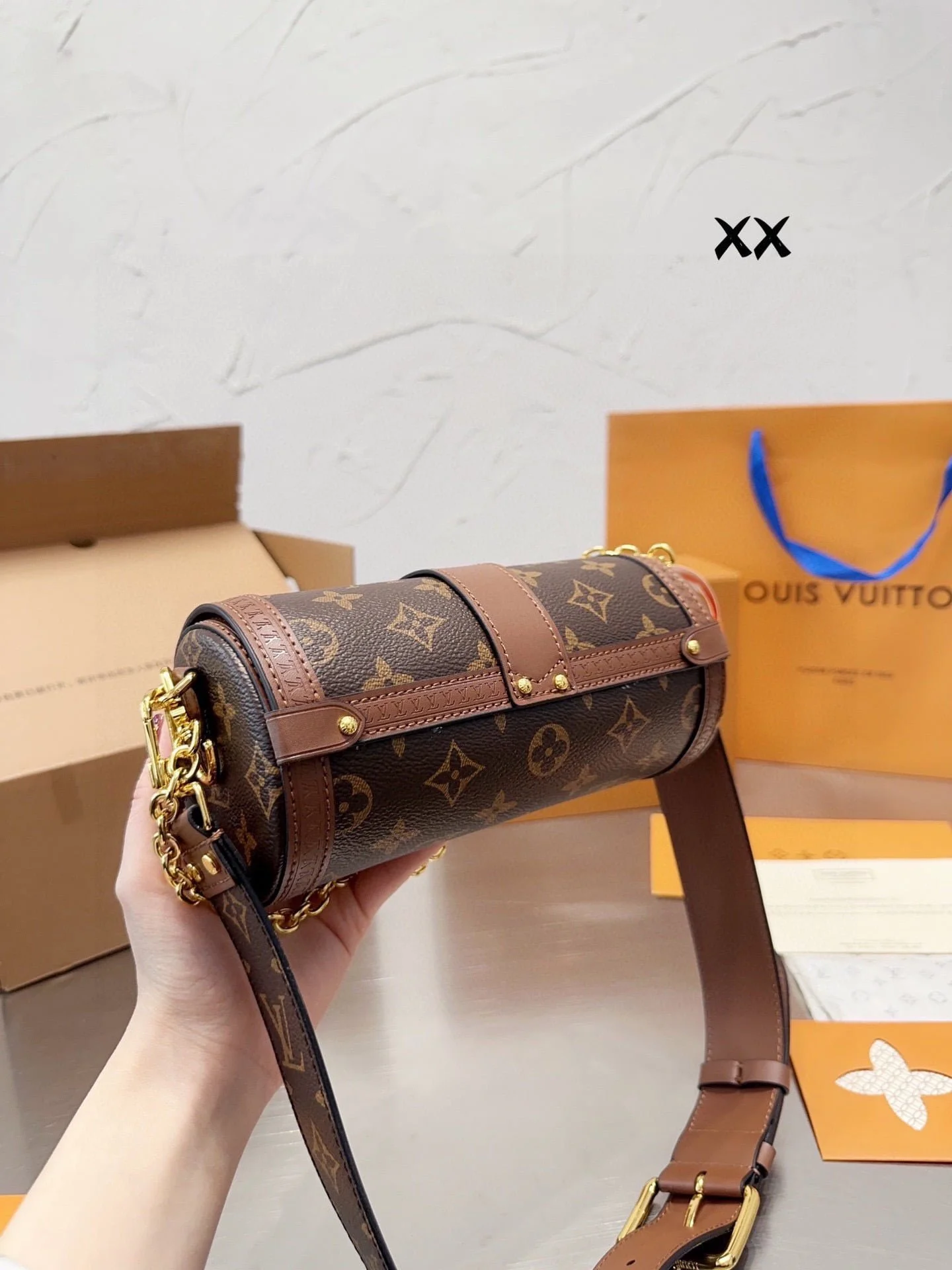 Louis Vuitton / LV prefall papillon trunk monogram round flip latch design crossbody bag - LITELUX