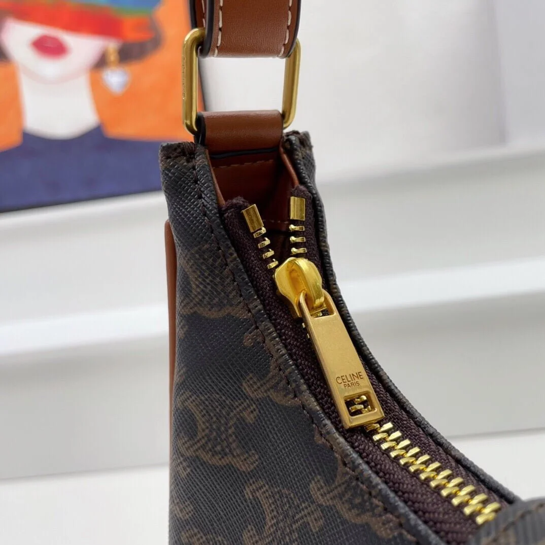 CELINE Arc de Triomphe Presbyopia pattern black Shoulder bag Underarm bag 3958 Size: 24*13cm - LITELUX