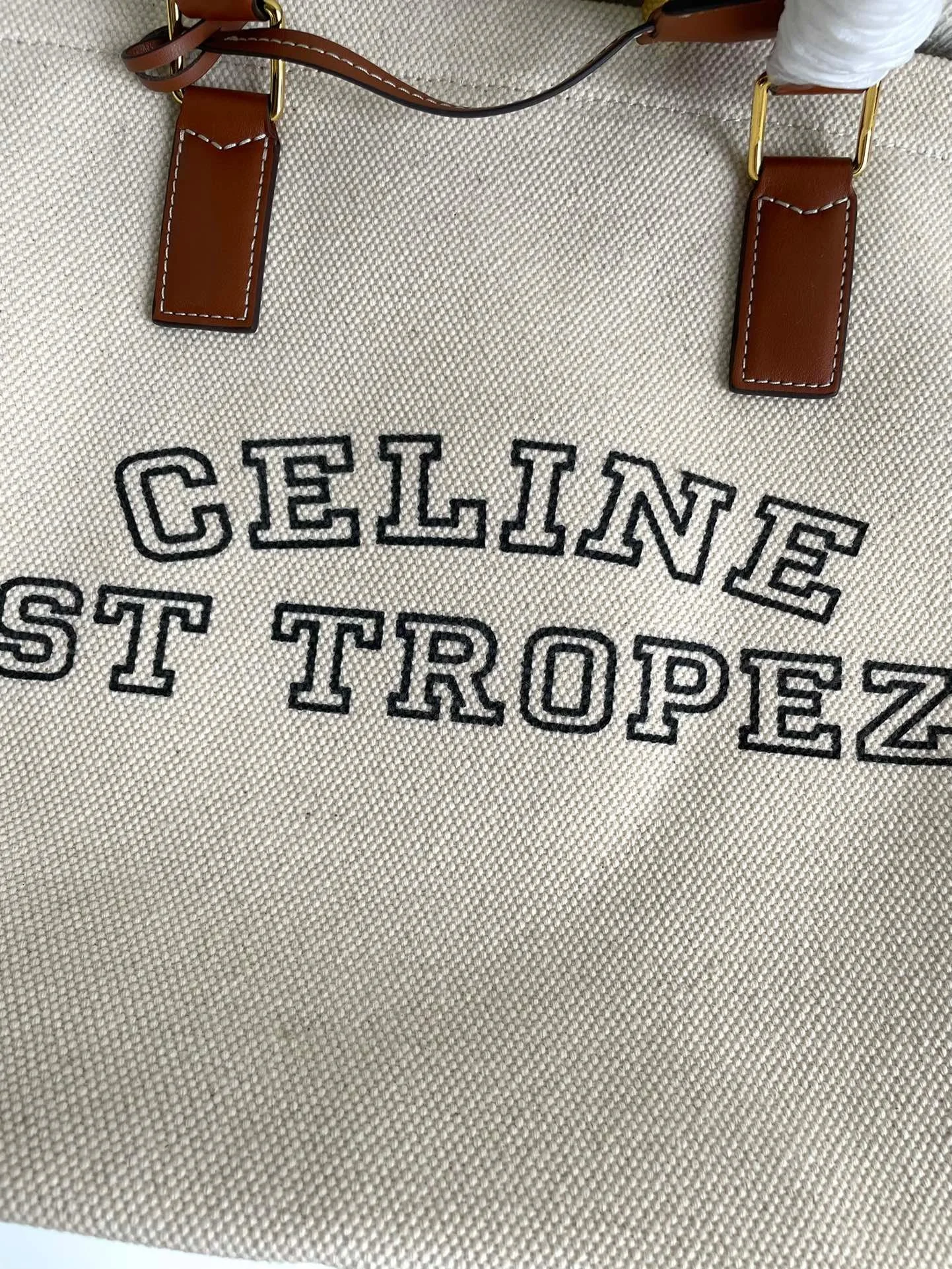 CELINE horizontal printed canvas and calfskin handbag brown 1168 Size: 44*32*16cm - LITELUX