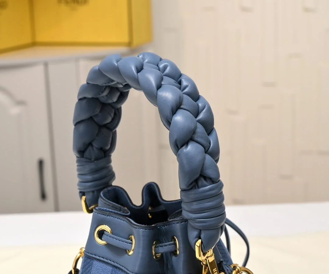 FENDI mini bucket bag 0189 Blue - LITELUX