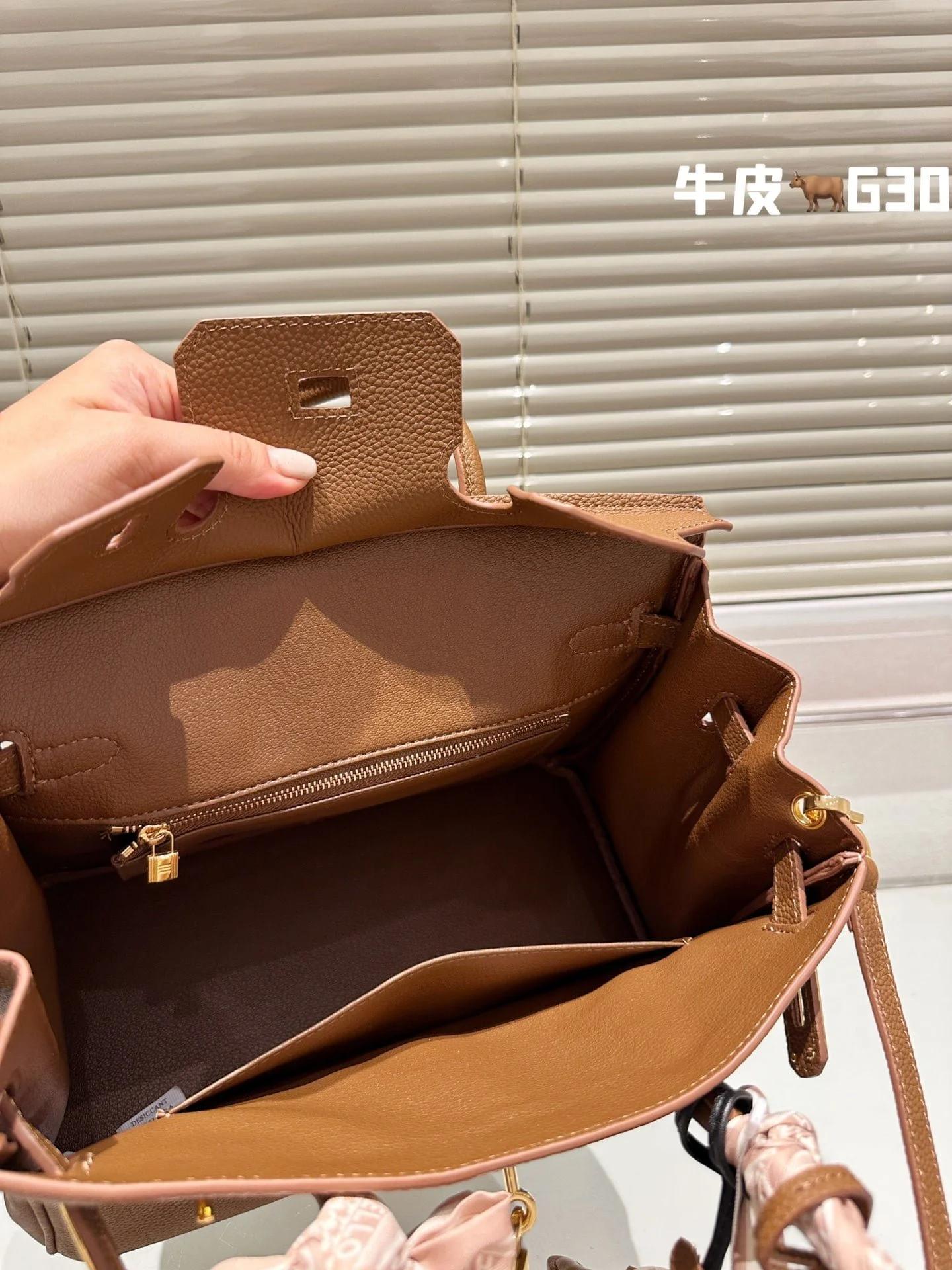 Hermès Birkin Togo Calf Gold Hardware chestnut size: 30Cm/ 25Cm - LITELUX