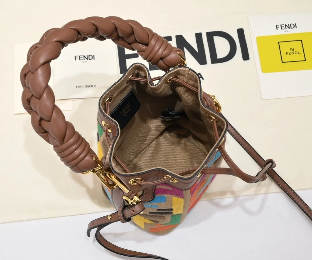 FENDI mini bucket bag 0189 rainbow - LITELUX