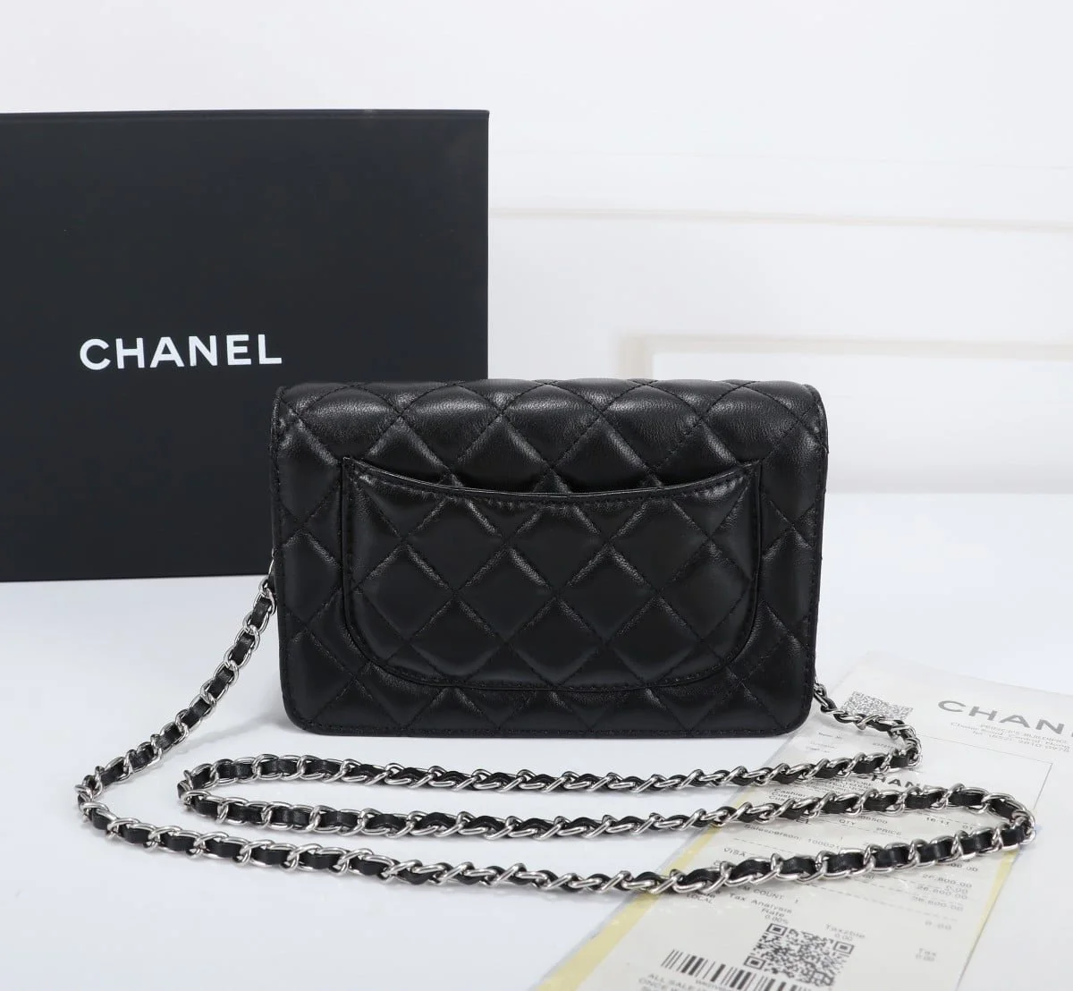 Chanel woc Classic Fortune Crossbody bag with sliver hardware Size: W19*H12*D4cm - LITELUX