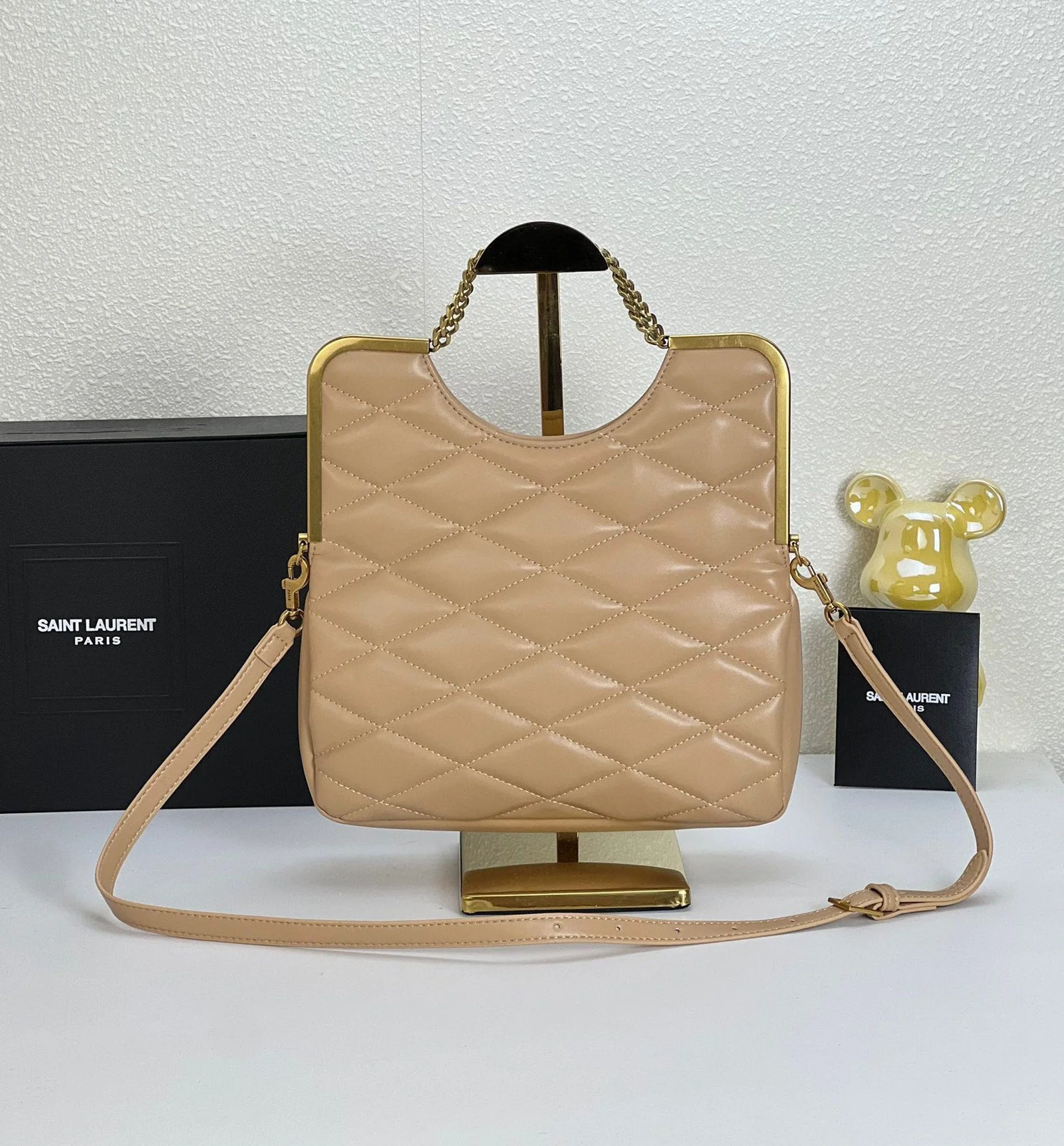 YSL23 New arrival Handbag Crossbody bag apricot 71314 size: 25*20cm - LITELUX